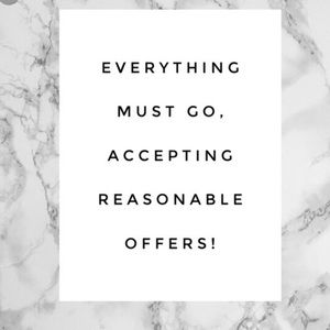 ANY CHEAP REASONABLE OFFERS WILL BE ACCEPTED !!